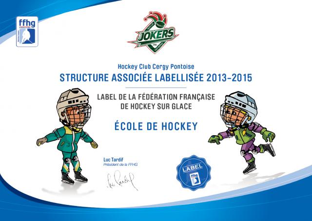 Photo hockey Cergy : La formation labellise par la FFHG - Division 2 : Cergy-Pontoise (Les Jokers)