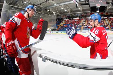 Photo hockey CM 09 : Les Tchques facilement - Championnats du monde