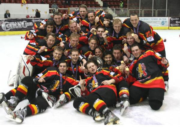 Photo hockey CM 2 (B) : Les Belges dans le bon wagon - Championnats du monde