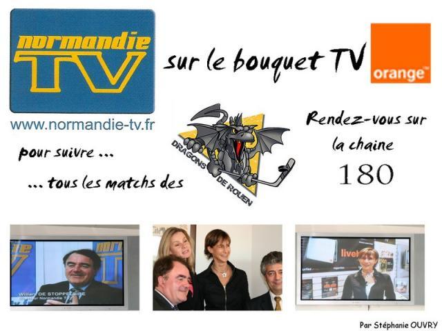 Photo hockey Epinal - Rouen sur Normandie TV - Ligue Magnus