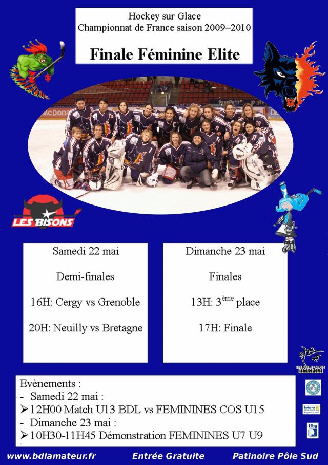 Photo hockey Fminines: finales  Grenoble - Hockey fminin