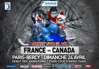 Photo hockey France - Canada : Compositions - Equipes de France