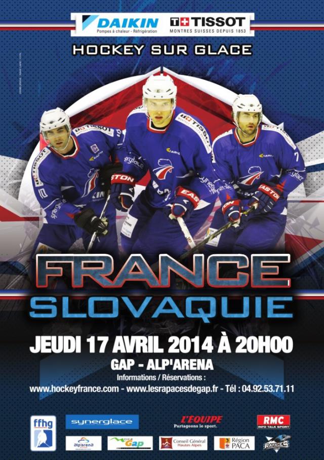 Photo hockey France - Slovaquie : Billetterie ouverte - Equipes de France