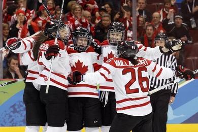 Photo hockey JO : Les Canadiennes ailleurs - Jeux olympiques