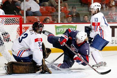 Photo hockey Kessel bat la Slovnie - Championnats du monde