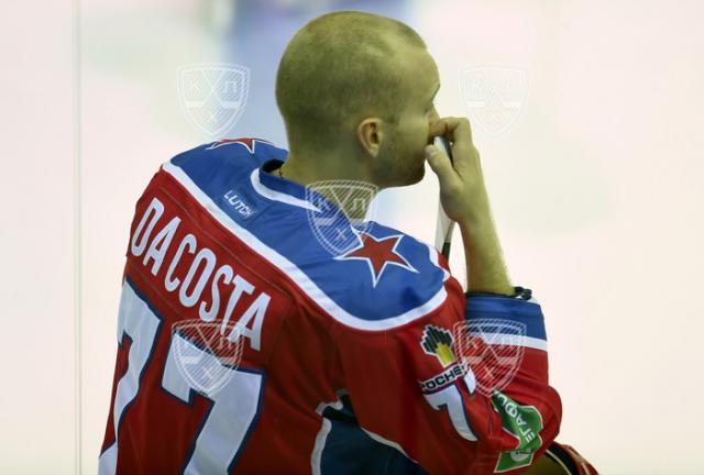 Photo hockey KHL : Da Costa bless - KHL - Kontinental Hockey League