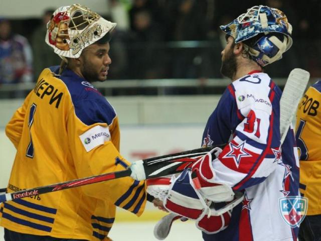 Photo hockey KHL : Duel de gardiens - KHL - Kontinental Hockey League