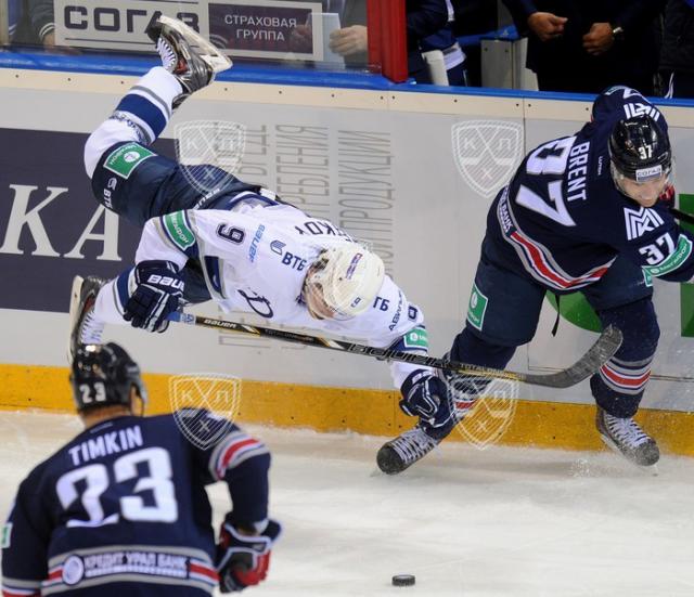 Photo hockey KHL : Le Metallurg martelle le Dynamo - KHL - Kontinental Hockey League