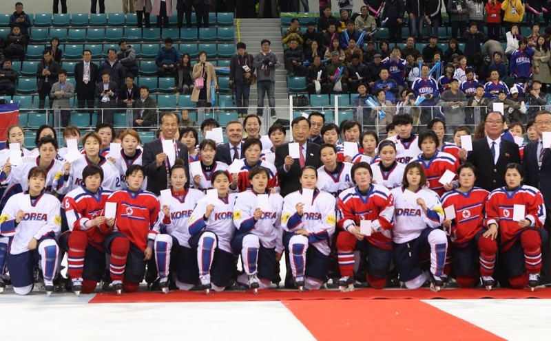Photo hockey La Core unifie aux JO - Jeux olympiques