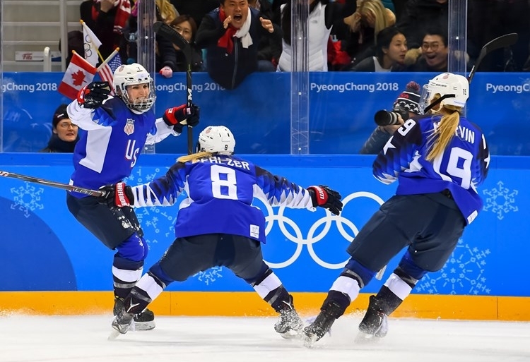 Photo hockey Les Amricaines championnes olympiques - Jeux olympiques