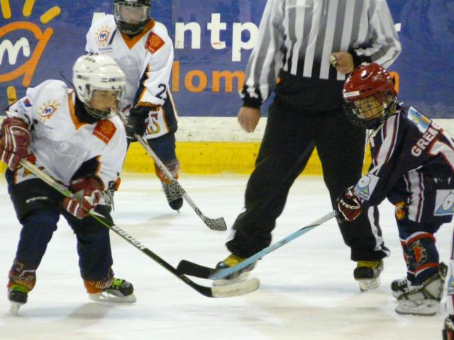 Photo hockey Les Poussins Vipers en action  - Hockey Mineur : Montpellier  (Les Vipers)