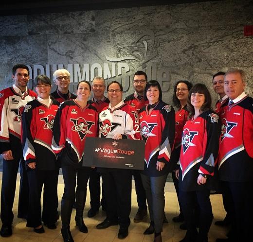 Photo hockey LHJMQ : Les Voltigeurs lancent leur campagne #VagueRouge - LHJMQ - Ligue de Hockey Junior Majeur du Qubec