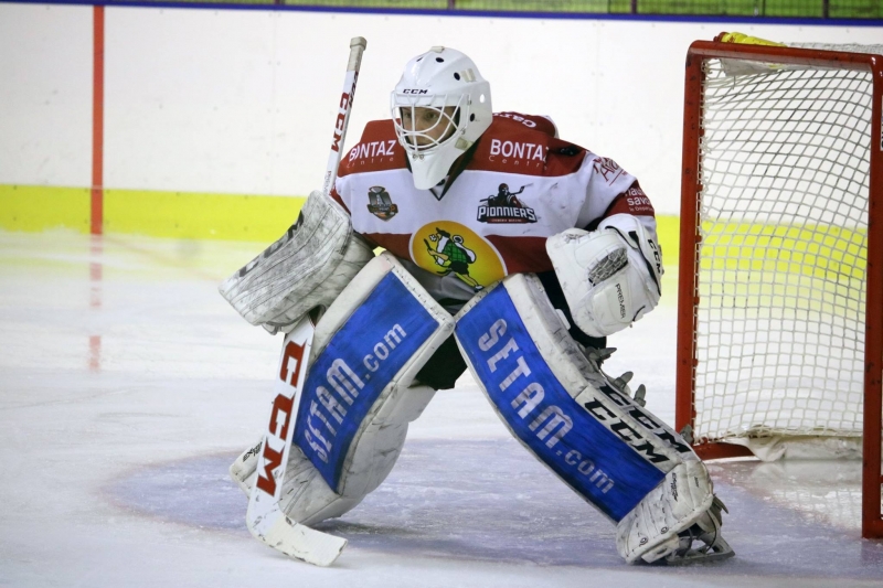 Photo hockey LM : Chamonix prsente 3 gardiens - Transferts Archives 2017  2023 : Chamonix  (Les Pionniers)