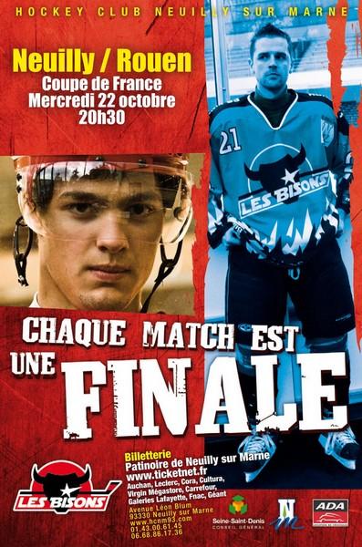 Photo hockey Neuilly : Info CDF - Ligue Magnus : Neuilly/Marne (Les Bisons)