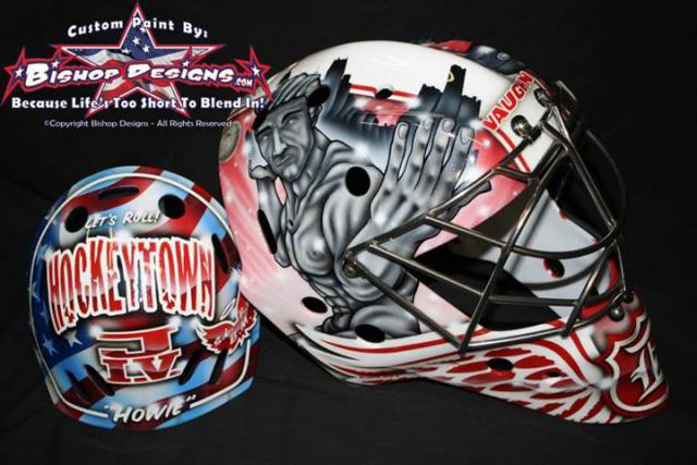 Photo hockey NHL : Nouveau masque pour Howard - NHL : National Hockey League - AHL