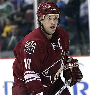 Photo hockey NHL : Shane Doan trs courtis - NHL : National Hockey League - AHL