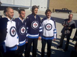 Photo hockey NHL: Le maillot des Jets  - NHL : National Hockey League - AHL