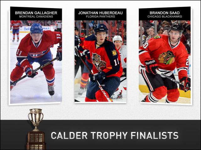 Photo hockey NHL Calder : Les trois laurats - NHL : National Hockey League - AHL