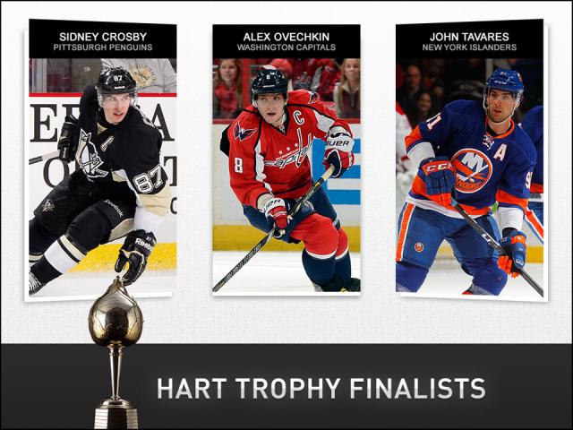 Photo hockey NHL Hart  : Les 3 finalistes - NHL : National Hockey League - AHL