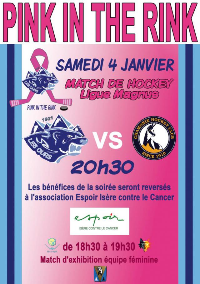 Photo hockey Pink in the Rink - Ligue Magnus : Villard-de-Lans (Les Ours)