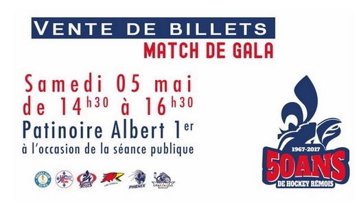 Photo hockey Reims - Match de gala des 50 ans - Billeterie - Division 3 : Reims (Les Phnix)