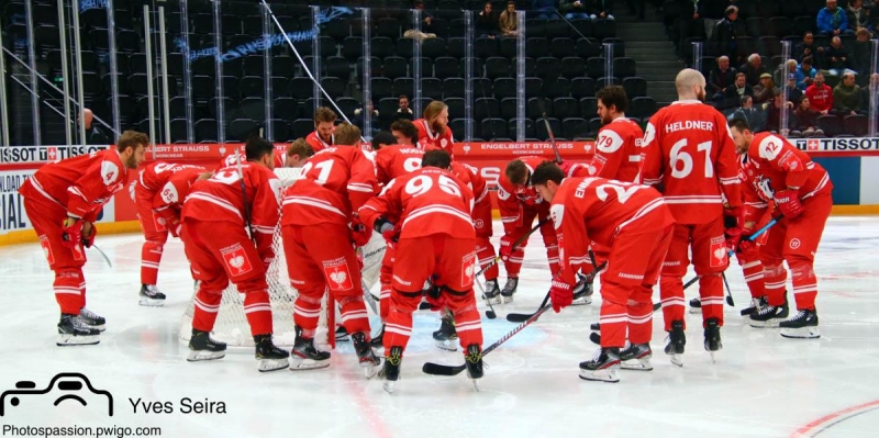 Photo hockey T. Bozon et F. Douay  Lausanne - Suisse - National League : Lausanne (Lausanne HC)