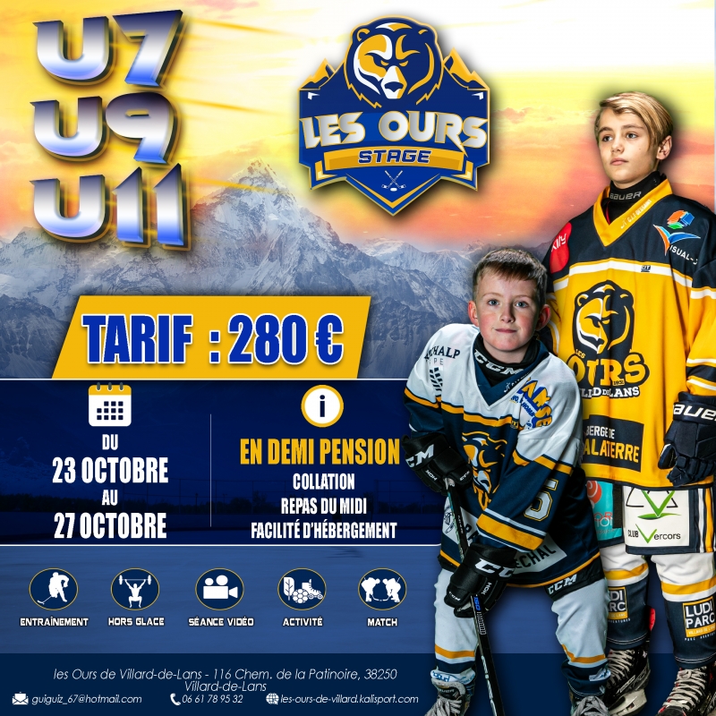 Photo hockey Villard - Stage de la Toussaint - Hockey Mineur : Villard-de-Lans (Les Ours)