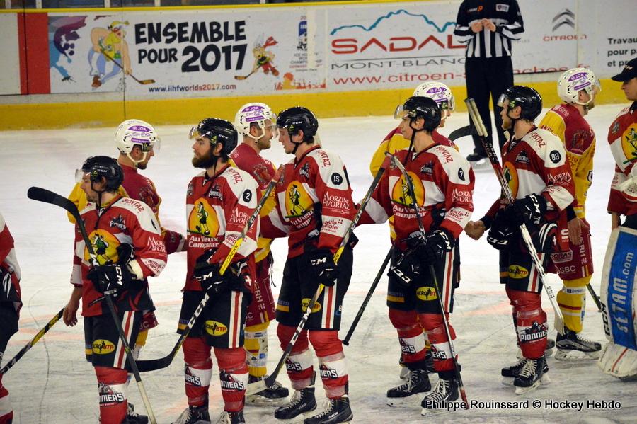 Photo hockey match Chamonix / Morzine - Dijon 