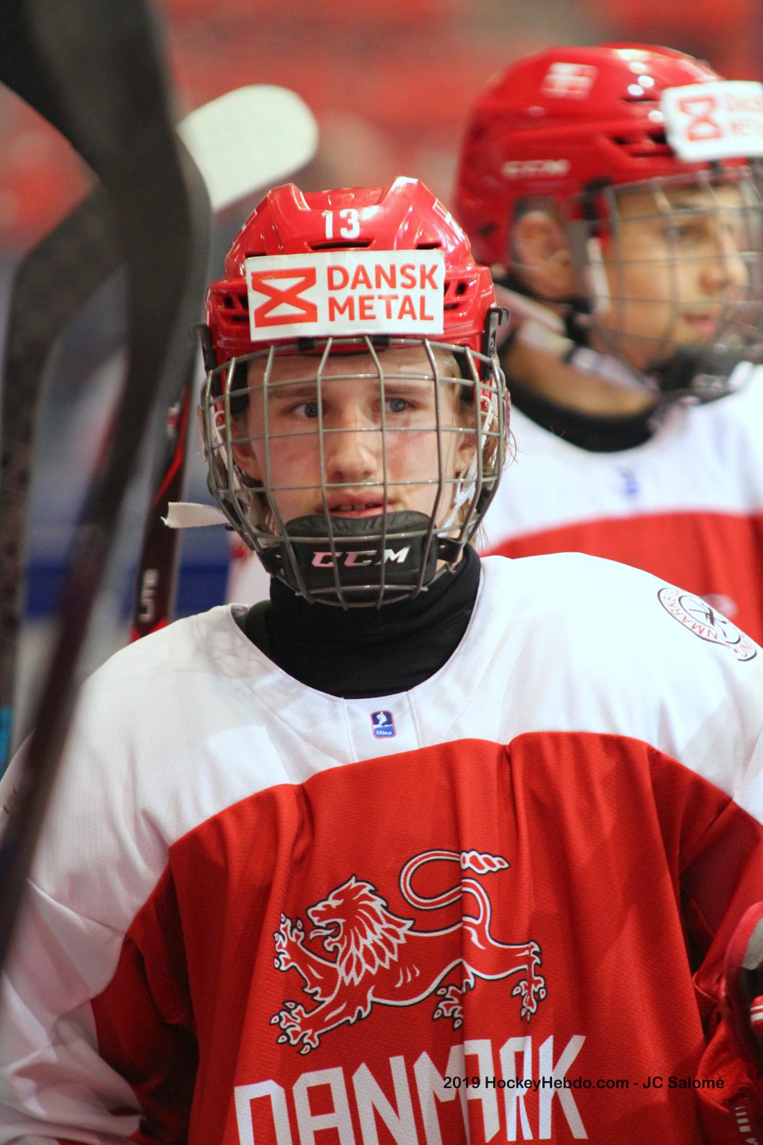 Photo hockey match Denmark - France