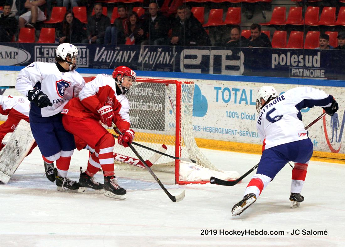 Photo hockey match Denmark - France