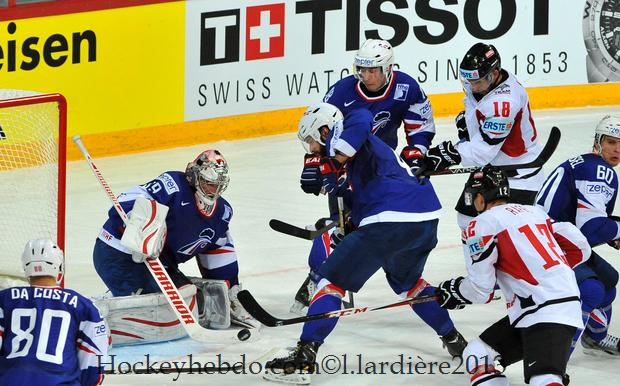 Photo hockey match France - Austria