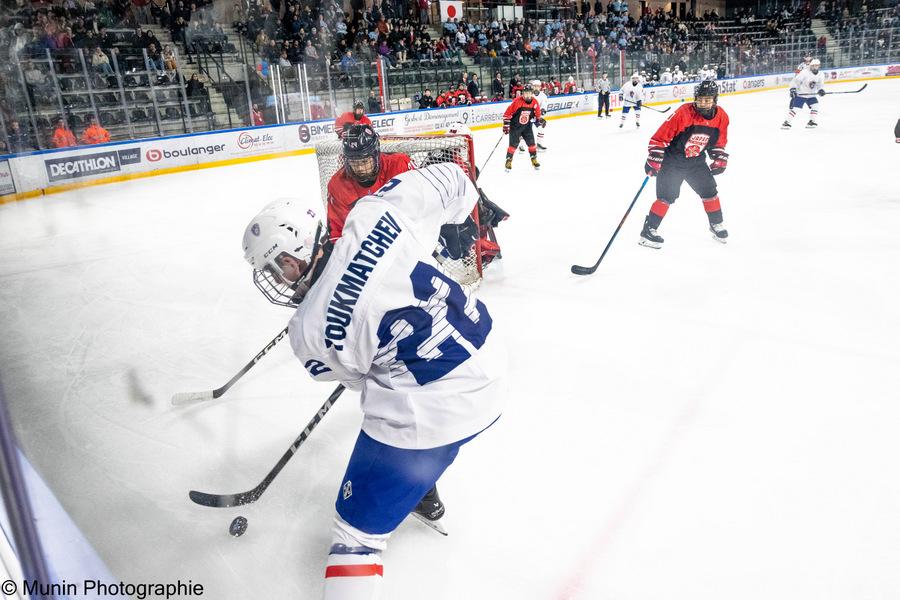 Photo hockey match France - Japan