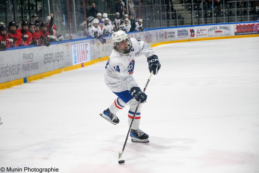 Photo hockey match France - Japan