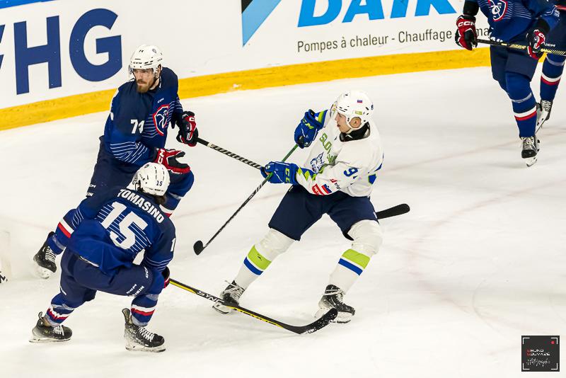 Photo hockey match France - Slovenia