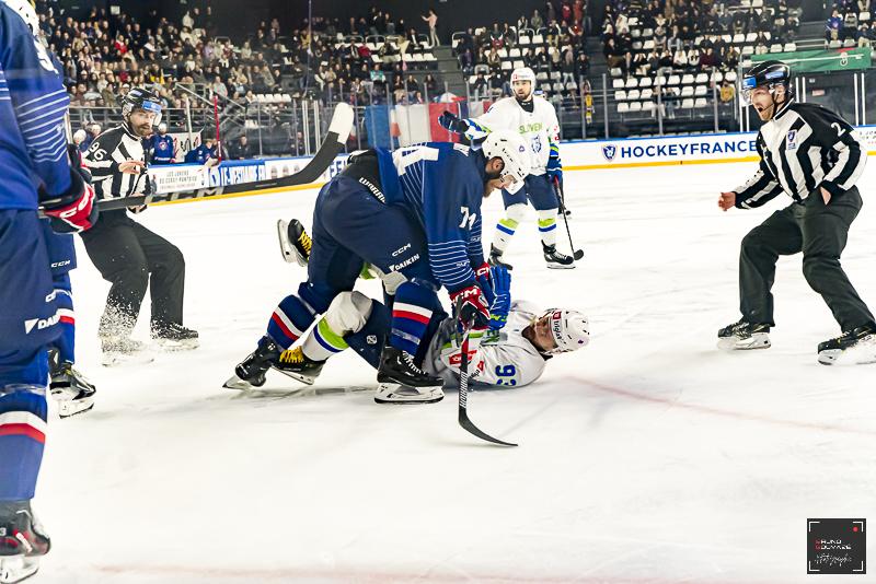 Photo hockey match France - Slovenia