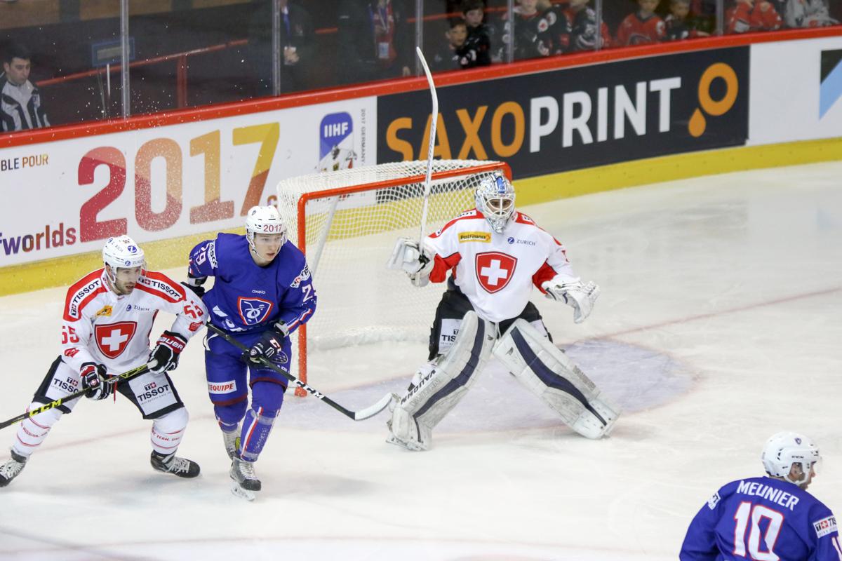 Photo hockey match France - Switzerland