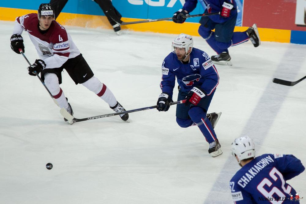 Photo hockey match Latvia - France