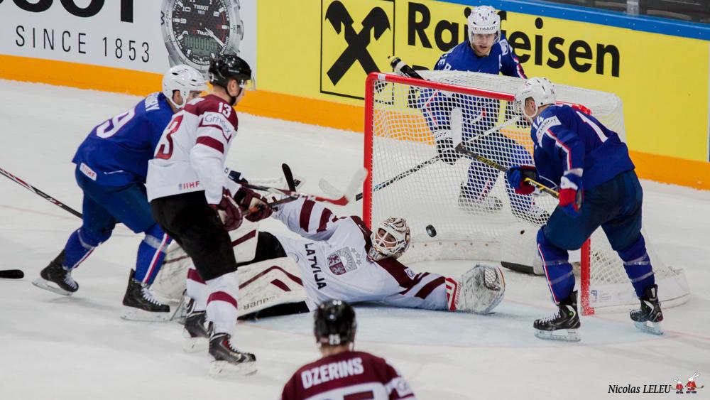 Photo hockey match Latvia - France