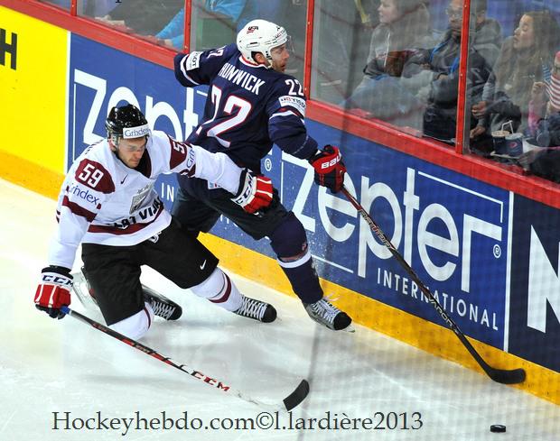 Photo hockey match Latvia - United States of America