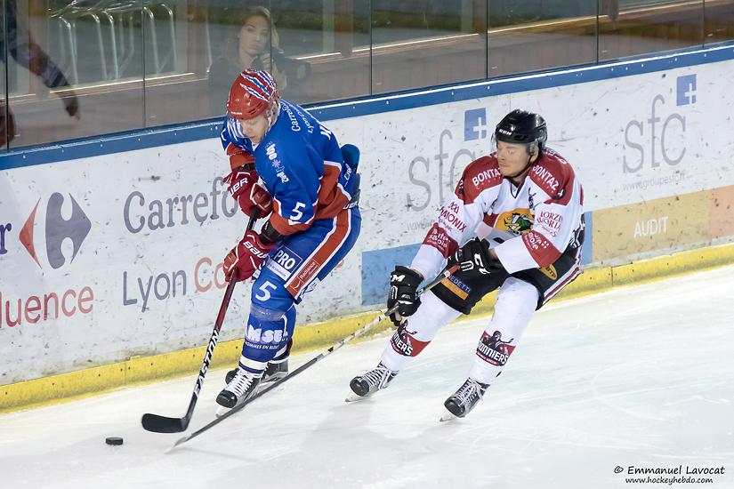 Photo hockey match Lyon - Chamonix / Morzine