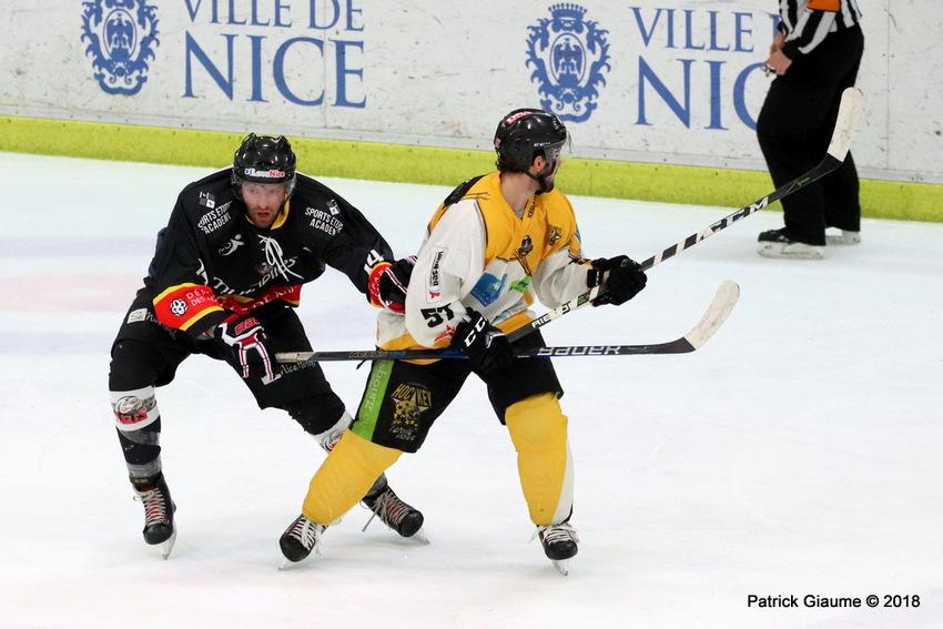 Photo hockey match Nice - Strasbourg 