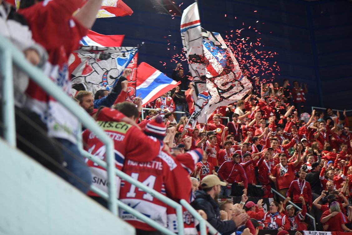 Photo hockey match Rapperswil-Jona - Fribourg