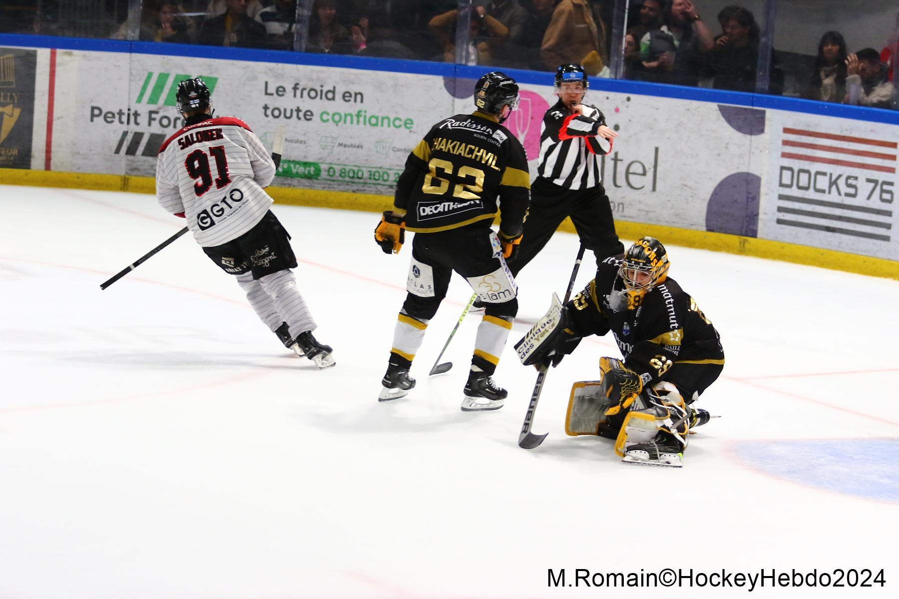 Photo hockey match Rouen - Bordeaux