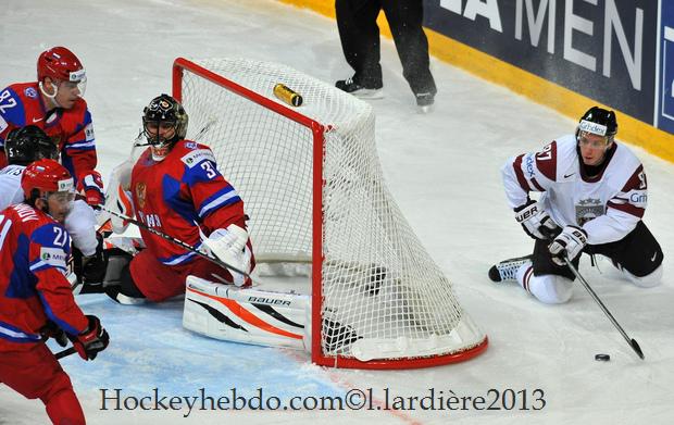 Photo hockey match Russia - Latvia
