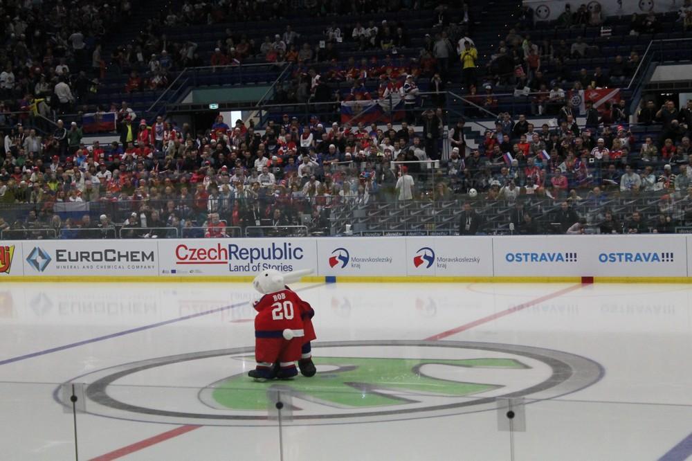 Photo hockey match Russia - United States of America