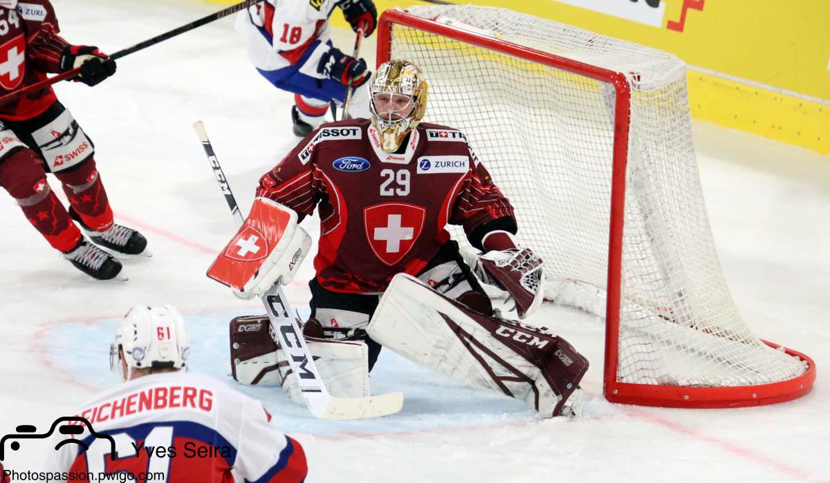 Photo hockey match Switzerland - Norway
