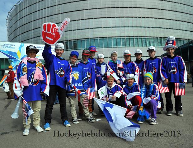 Photo hockey match United States of America - Austria
