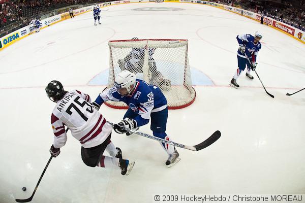 Photo hockey reportage CM09 Qualif J3 : La Lettonie facile