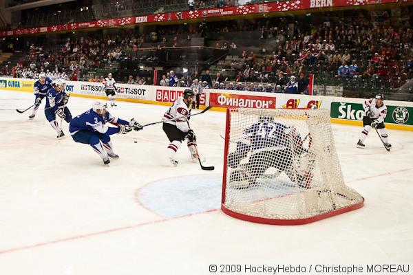 Photo hockey reportage CM09 Qualif J3 : La Lettonie facile