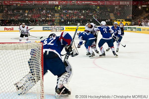 Photo hockey reportage CM09 Qualif J3 : La Lettonie facile